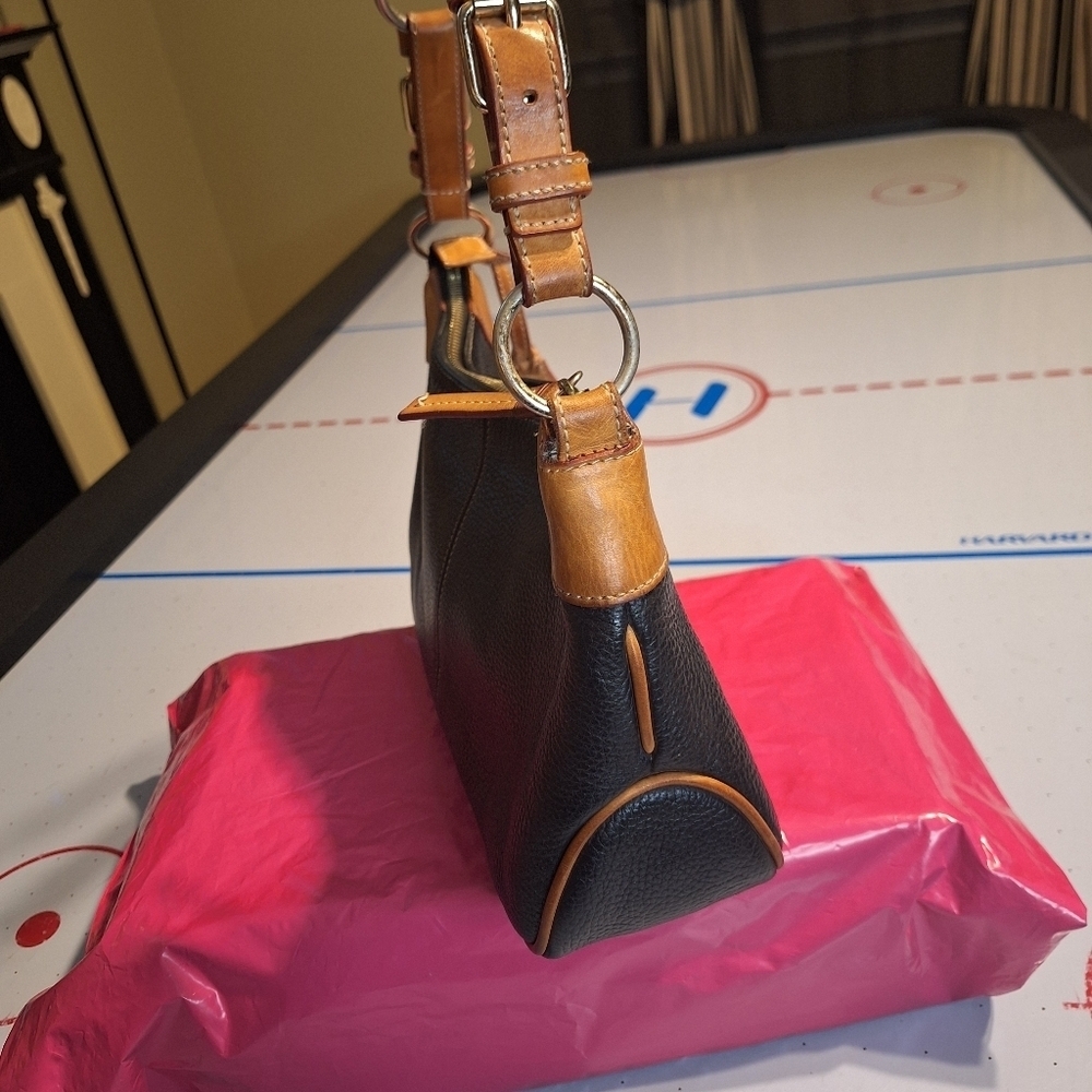 Dooney & Bourke Black  Leather Trim Shoulder Bag - Picture 3 of 13